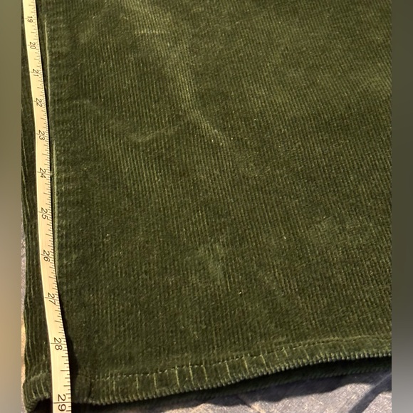 Madewell The Perfect Vintage Wide-Leg Pant Corduroy Edition Forest Green Size 28 - Picture 15 of 16